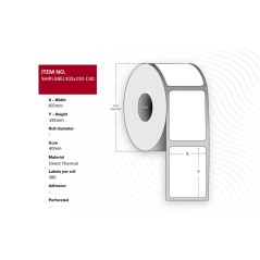 Capture Ship-label 102 x 192mm, Core - High-Quality, Durable Shipping Labels for Effortless Organization!